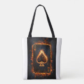 Kaarten afspelen. tote bag (Achterkant)