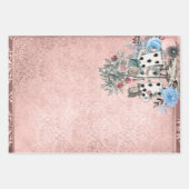 Kaarten afspelen van Alice in Wonderland Roze Craf Inpakpapier Vel (Voorkant)