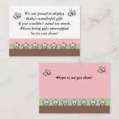 Kaarten baby shower behuizing (Voorkant / Achterkant)