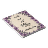 kaarten baby shower notitieblok (Schuin)