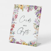 Kaarten & Cadeaubordje Tuin Bloemen Vrijgezellenfe Reclamebord Met Voetstuk (Voorkant)