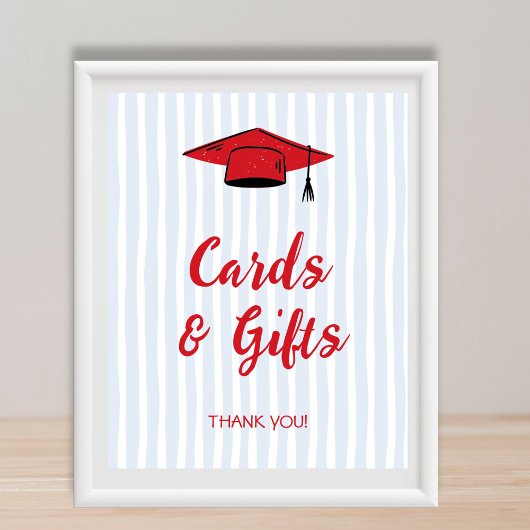 Kaarten & Cadeaus Afstudeerhoed 2026 Afstudeerfees Poster