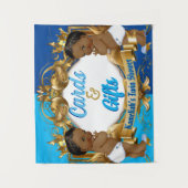 Kaarten & Cadeaus Blauw | Gouden Koninklijke Tweel Wandkleed (Voorkant)