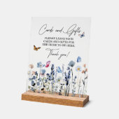 Kaarten & Cadeaus Blauwe Klokjes Bruidsbruiloft Acryl Bord (Hoek)