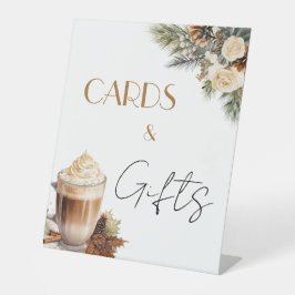 Kaarten & Cadeaus Bloemige Coffee Bruidsmeisjesbor Reclamebord Met Voetstuk