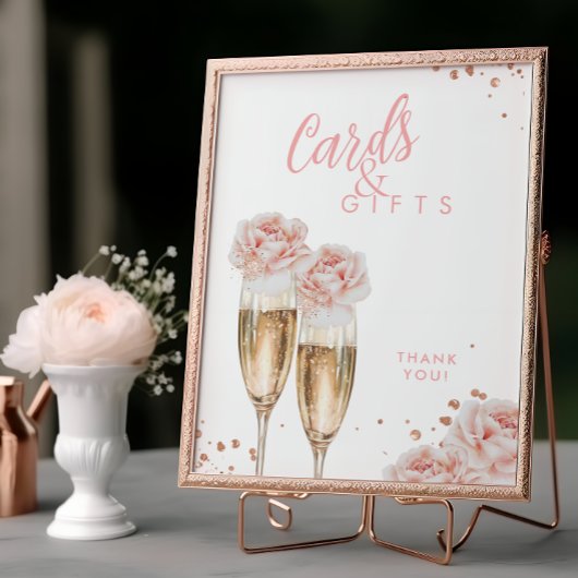 Kaarten Cadeaus Blush Floral Vrijgezellenfeest Taf Poster