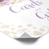 Kaarten & Cadeaus Boho Highland Koe Paarse Verjaar Poster (Hoek)