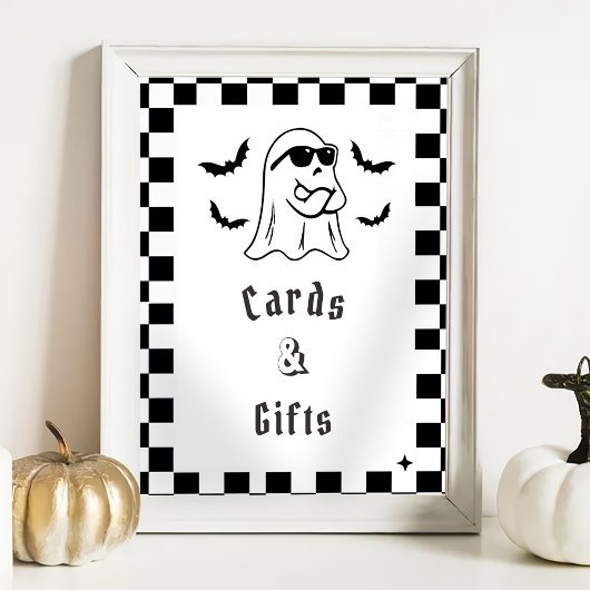 " Kaarten & Cadeaus " Boo Funny Baby shower Game Poster