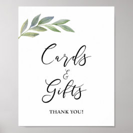 Kaarten & Cadeaus Bord Olive Leaf Groene Sign Poster