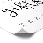 Kaarten & Cadeaus bord Poster (Hoek)