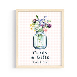 Kaarten & Cadeaus Bord Rustieke Wilde Bloem Mason  Poster