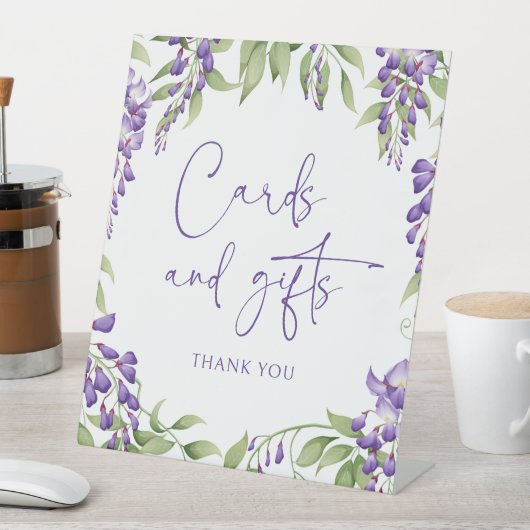 Kaarten & Cadeaus Elegant Bloemenscript Bruiloft E Reclamebord Met Voetstuk (Insitu)