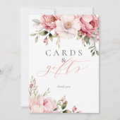 Kaarten Cadeaus Elegant Roze Bloemen Baby shower T (Voorkant)