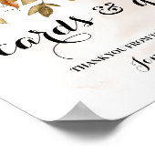 Kaarten & Cadeaus Herfst Bruiloft Borrel Bord Poster (Hoek)