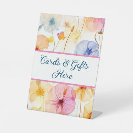 Kaarten & Cadeaus hier bruiloft cadeau tafel teken Reclamebord Met Voetstuk