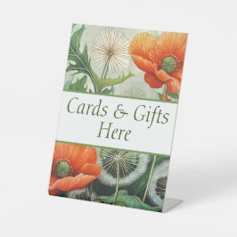 Kaarten & Cadeaus hier bruiloft cadeau tafel teken Reclamebord Met Voetstuk