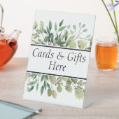 Kaarten & Cadeaus hier huwelijkscadeautafel bord Reclamebord Met Voetstuk (Insitu)