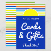 Kaarten & Cadeaus Hier komt de zoon Baby shower te (Voorkant / Achterkant)