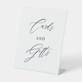 Kaarten & Cadeaus Huwelijksbord | Minimalistisch M Reclamebord Met Voetstuk