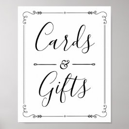 Kaarten & Cadeaus Moderne Vintage Bruiloft Feest D Poster