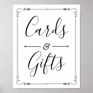 Kaarten & Cadeaus Moderne Vintage Bruiloft Feest D Poster