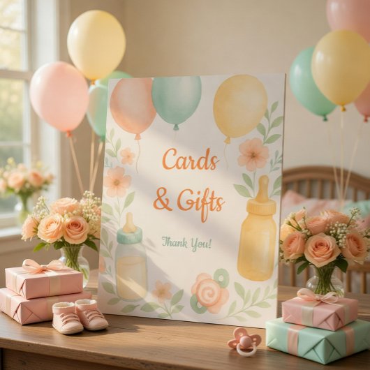 Kaarten & Cadeaus Poster | Zachte Watercolor Decor