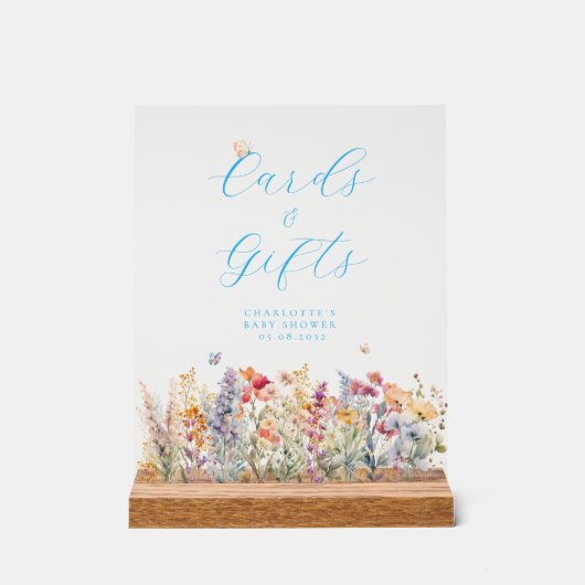 Kaarten & Cadeaus! Wildbloem Acryl Bord (Voorkant)