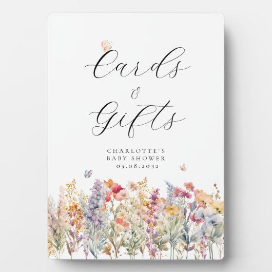 Kaarten & Cadeaus! Wildbloem Fotoplaat (voorkant)