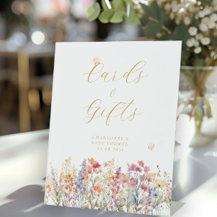 Kaarten & Cadeaus! Wildbloem Reclamebord Met Voetstuk