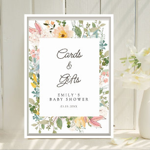 Kaarten & Cadeaus! Wilde bloementuin charme Poster