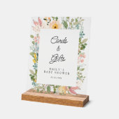 Kaarten & Cadeaus! Wildflower Tuin Charme Acryl Bord (Hoek)