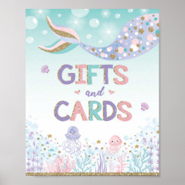 Kaarten & Cadeaus Zeemeermin Favorieten Onder Zee  Poster