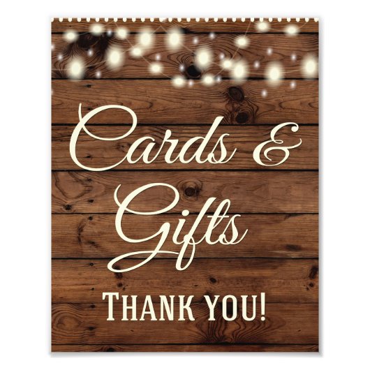 Kaarten, cadeautjes, bruiloft, bruiloft-decor, Rus Foto Afdruk (Voorkant)