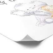 Kaarten & cadeautjes Moderne Baby olifant Genderne Poster (Hoek)