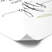 Kaarten cadeautjes ondertekenen roze groen goud ba poster (Hoek)