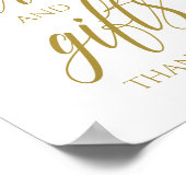 Kaarten & cadeautjes Typografie Weddenschap - Gold Poster (Hoek)
