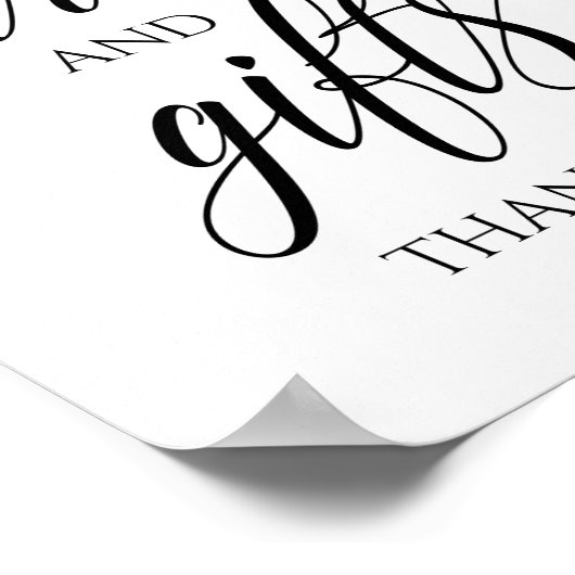 Kaarten & cadeautjes Typografie Weddenschap - Zwar Poster (Hoek)