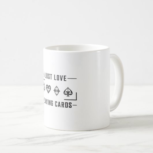 Kaarten Casino Kaart Spelen Dag Ace Poker Game Gif Koffiemok (Voorkant rechts)