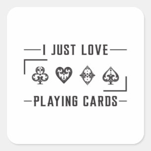 Kaarten Casino Kaart Spelen Dag Ace Poker Game Gif Vierkante Sticker