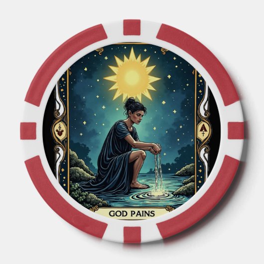Kaarten door James Michael Miller Poker Chips (Voorkant)