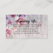 Kaarten Elegant Rustic Floral Honeymoon Fund (Voorkant)