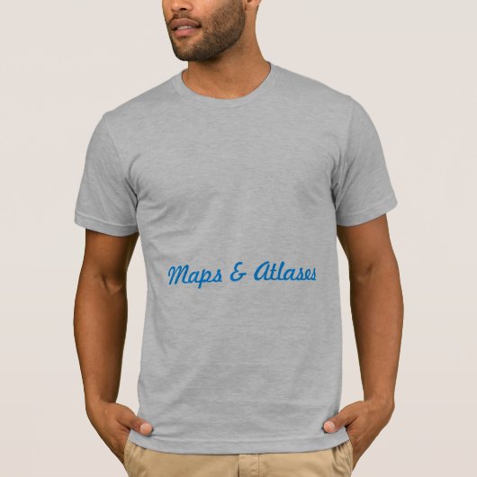 Kaarten en atlases t-shirt (Voorkant)