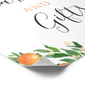 Kaarten en Baby shower met kleine stukjes Poster (Hoek)