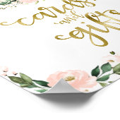 Kaarten en Baby shower voor groene Herfst Poster (Hoek)