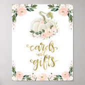 Kaarten en Baby shower voor groene Herfst Poster (Voorkant)