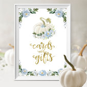 Kaarten en  Baby shower voor groene Herfst Poster
