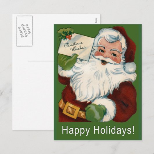 Kaarten en Briefkaarten van de kerstman (Voorkant / Achterkant)