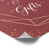 Kaarten en cadeaubonbons Roos Blush Floral Poster (Hoek)