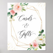 Kaarten en cadeaubonborden Elegant Blushing Chic F Poster (Voorkant)