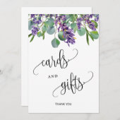 Kaarten en cadeaubonnen Eucalyptus Lavender (Voorkant / Achterkant)